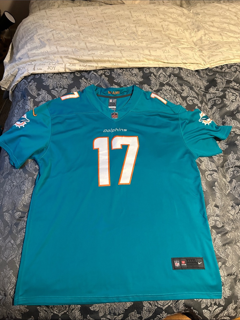 Nike Miami Dolphins Teal #17 Football Jersey
